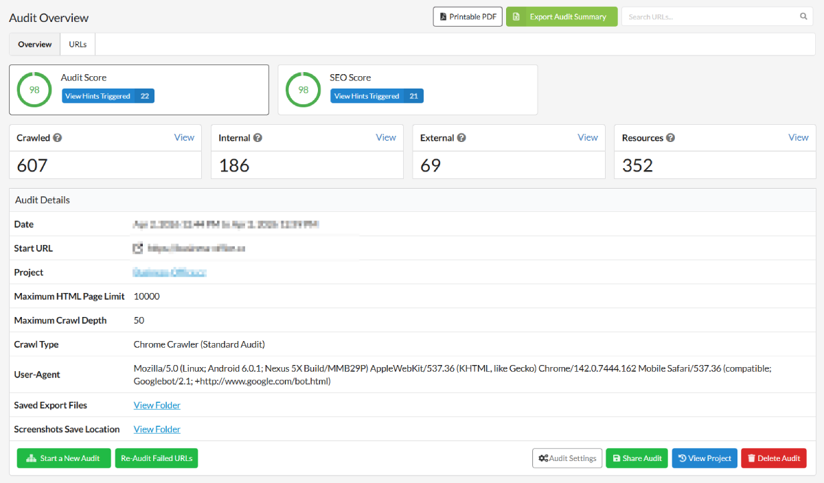 SEO / AIO - komplexní audit a realizace Business Office Solutions s.r.o.