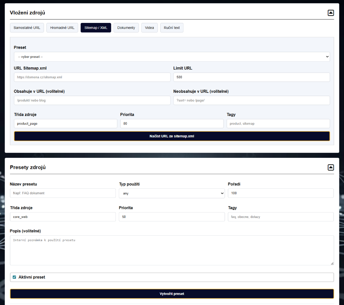 AI obchodní agent s databázi znalostí