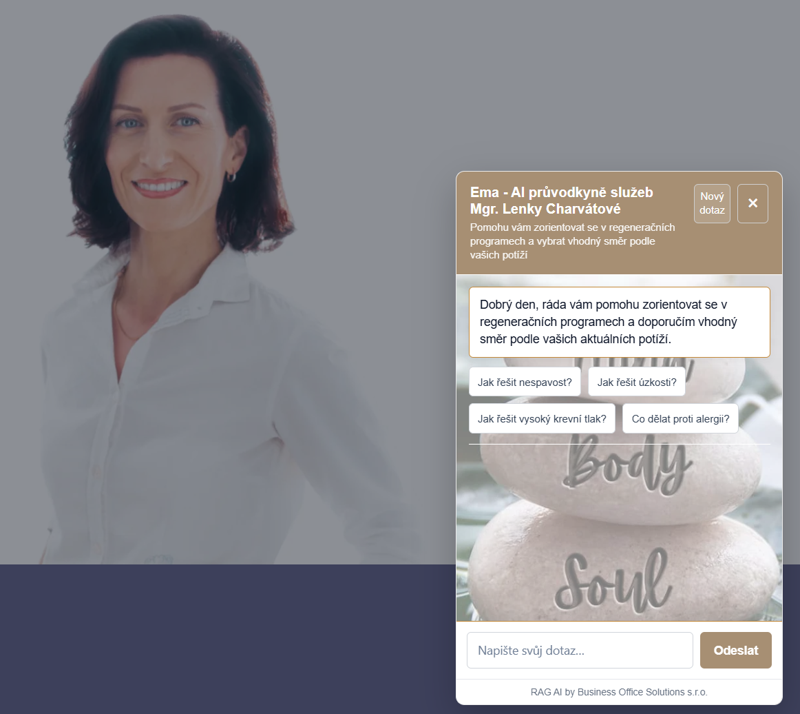 RAG AI - obchodní poradce Business Office Solutions